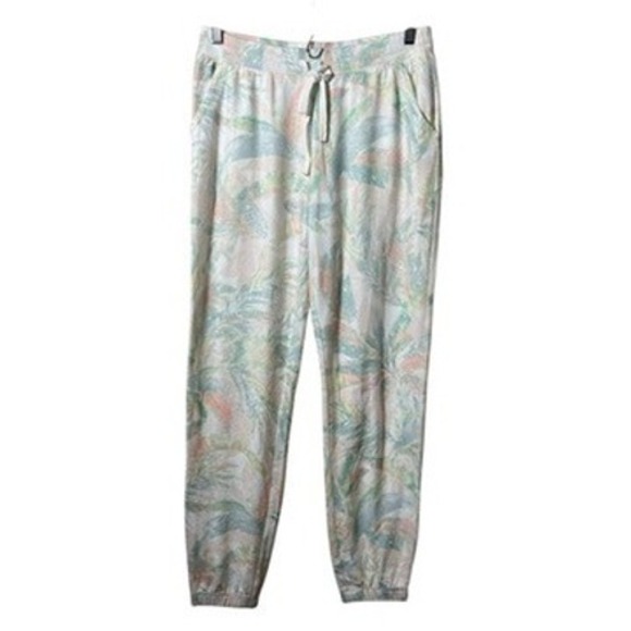 PJ Salvage Tropical Pastel Lounge Set S Women's Cozy Soft Pajamas 2-Piece - Picture 6 of 8